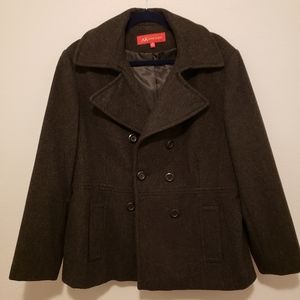 Anne Klein gray wool coat XL